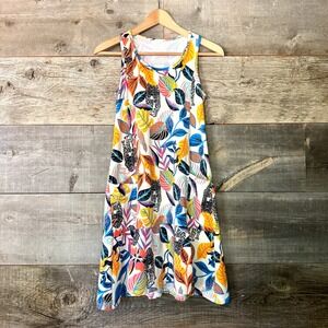 Donna Jo Tropical Jungle Print Leopard Pickleball Tennis Dress XS (1) Pockets